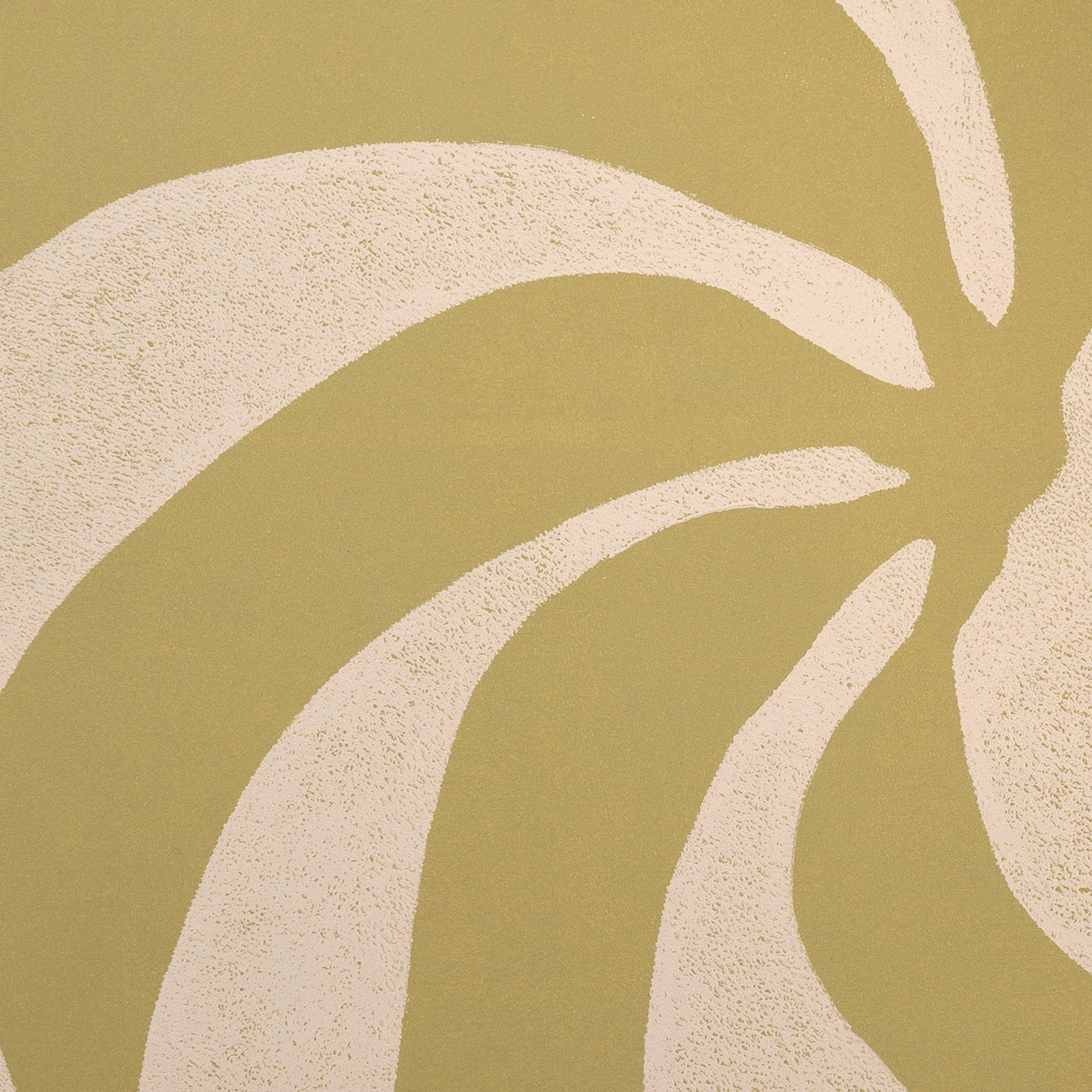 Handmade wall art with soft pistache and beige bananas I Handmade poster Enkel Art Studio