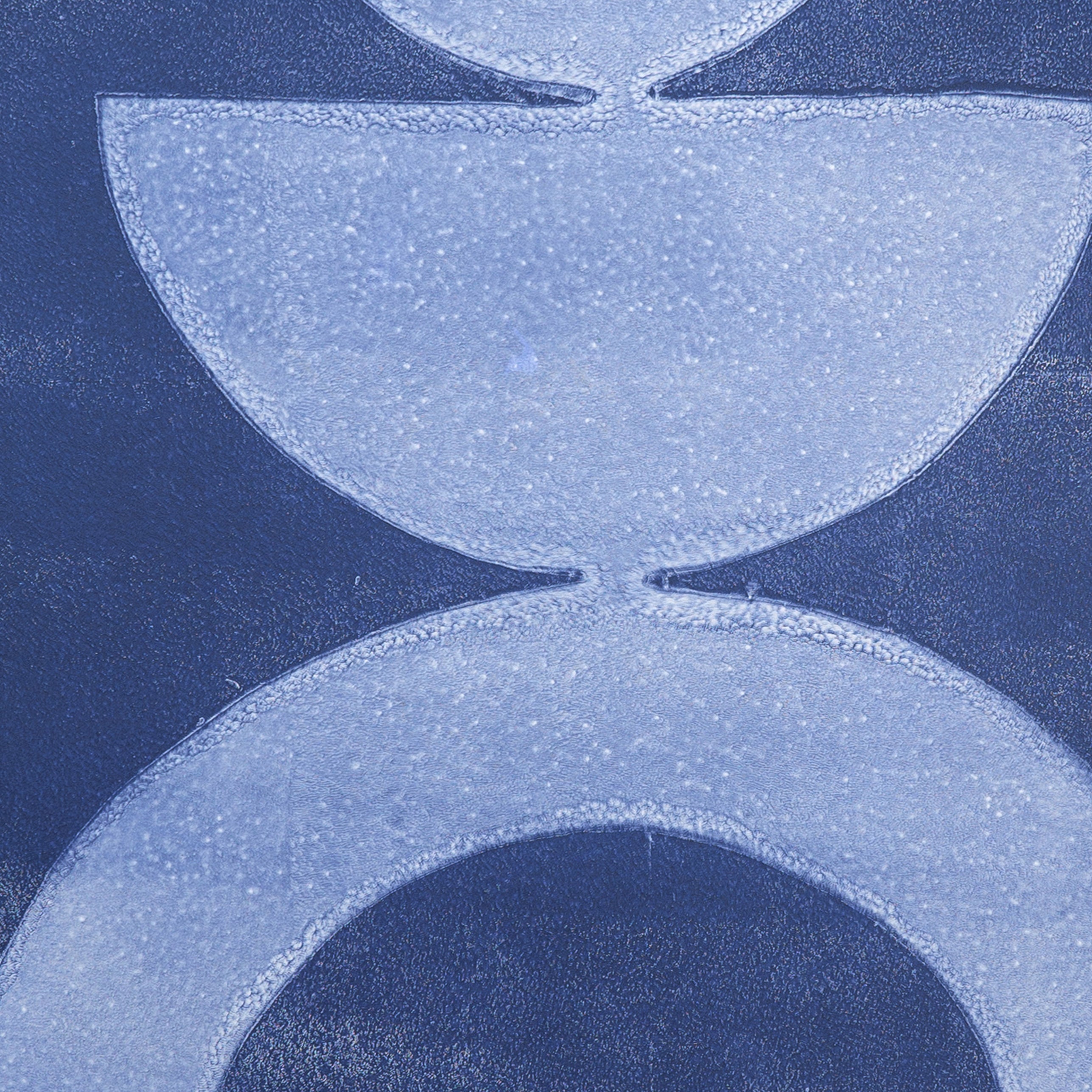 Denim blue Abstract wall art for your gallery wall I Handmade poster Enkel Art Studio